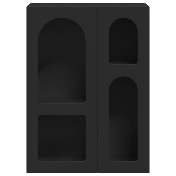 Служебен шкаф Черно 59 x 35 x 80.5 см Инженерно дърво