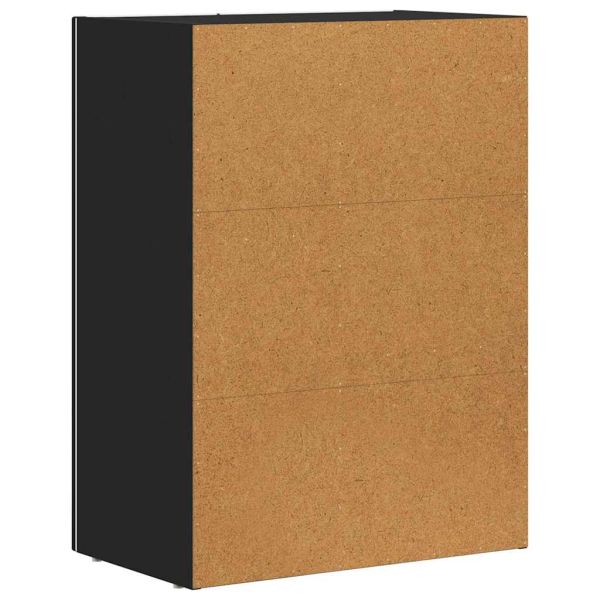 Служебен шкаф Черно 59 x 35 x 80.5 см Инженерно дърво