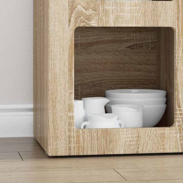 Служебен шкаф Сонома дъб 59 x 35 x 80.5 см Инженерно дърво