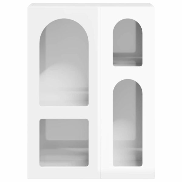 Служебен шкаф Лъскаво бяло 59 x 35 x 80.5 см Инженерно дърво