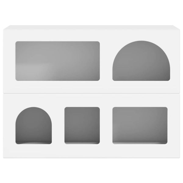 Служебен шкаф Бяло 80.5 x 35 x 59 см Инженерно дърво