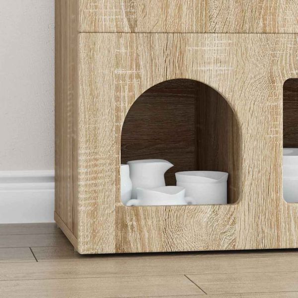 Служебен шкаф Сонома дъб 80.5 x 35 x 59 см Инженерно дърво