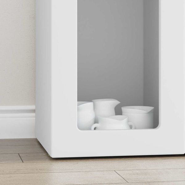 Служебен шкаф Бяло 59 x 35 x 100,5 см Инженерно дърво