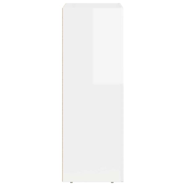 Служебен шкаф Лъскаво бяло 59 x 35 x 100,5 см Инженерно дърво