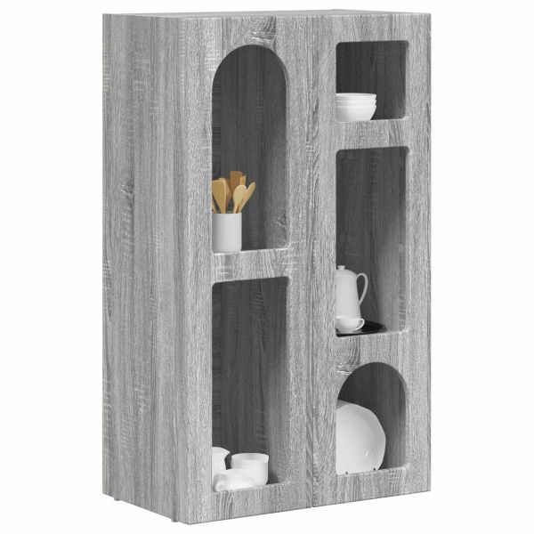 Служебен шкаф Сив Сонома 59 x 35 x 100,5 см Инженерно дърво