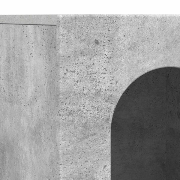 Служебен шкаф Циментено сиво 100 x 35 x 59 см Инженерно дърво