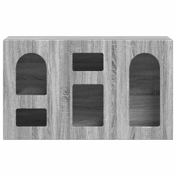 Служебен шкаф Сив Сонома 100 x 35 x 59 см Инженерно дърво