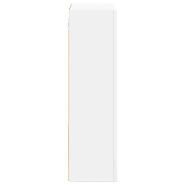 Висящ шкаф с рафт Бяло 59 x 20 x 71.5 см Инженерно дърво