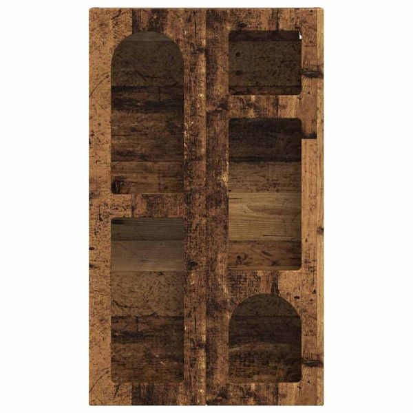 Висящ шкаф с рафт Старо дърво 59 x 20 x 100 см Инженерно дърво