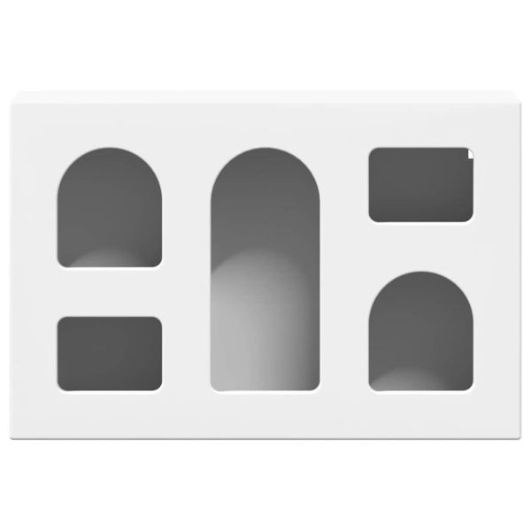 Висящ шкаф с рафт Бяло 60 x 20 x 40 см Инженерно дърво