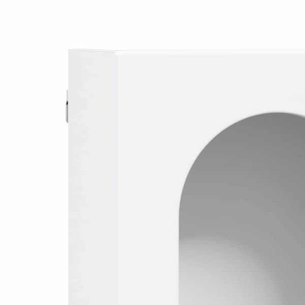 Висящ шкаф с рафт Бяло 60 x 20 x 40 см Инженерно дърво