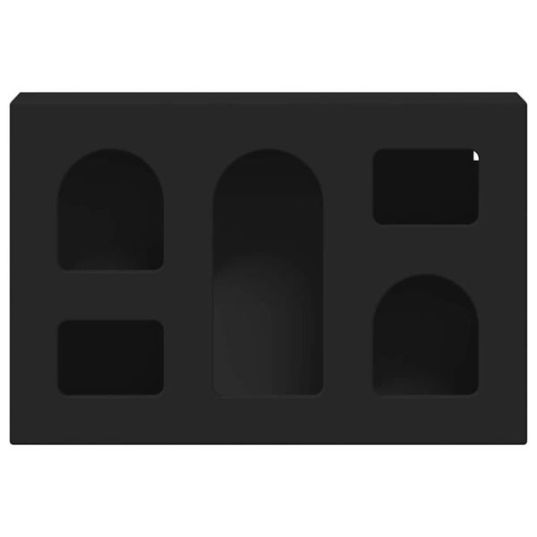 Висящ шкаф с рафт Черно 60 x 20 x 40 см Инженерно дърво