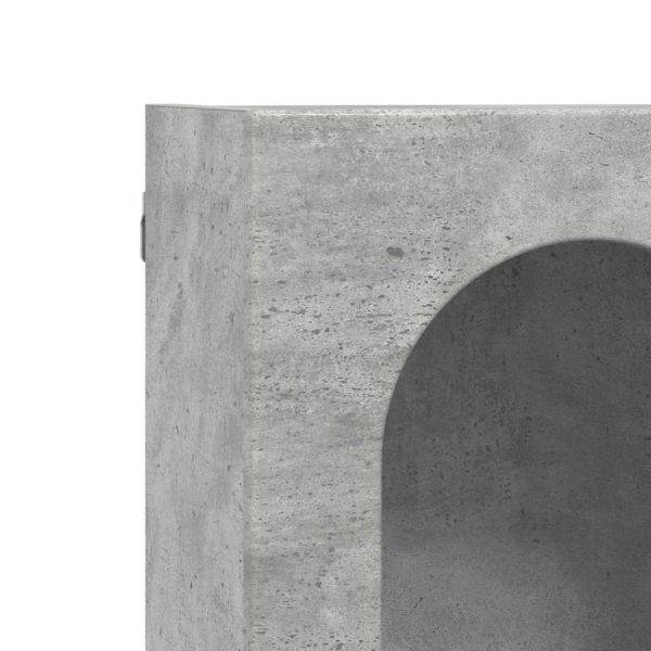 Висящ шкаф Циментено сиво 60 x 20 x 40 см Инженерно дърво