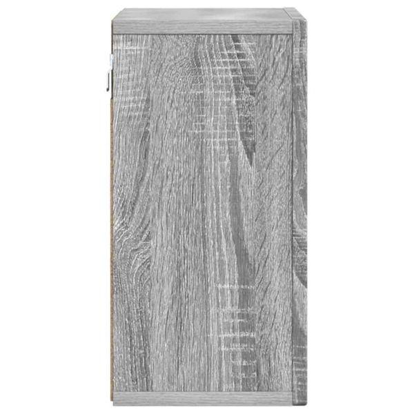 Висящ шкаф с рафт Сив Сонома 60 x 20 x 40 см Инженерно дърво