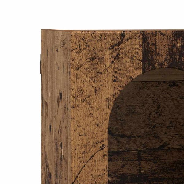 Висящ шкаф с рафт Старо дърво 60 x 20 x 40 см Инженерно дърво