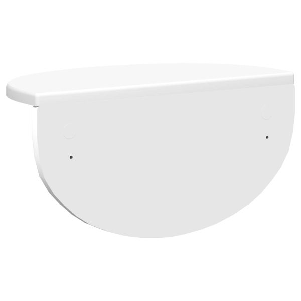 Стенен рафт Бяло 38 x 19 x 19 см Инженерно дърво