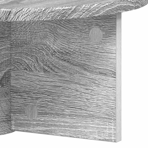 Стенен рафт Сив Сонома 38 x 19 x 19 см Инженерно дърво