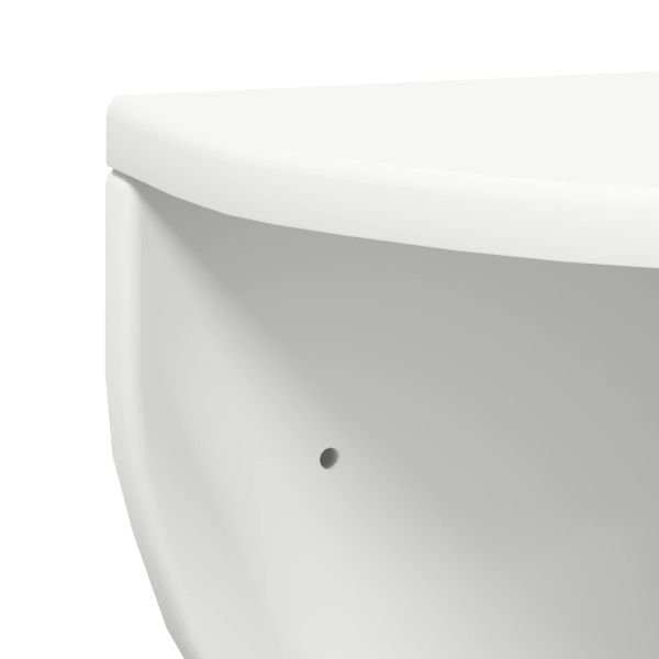 Стенен рафт 2 pcs Бяло 38 x 19 x 19 см Инженерно дърво