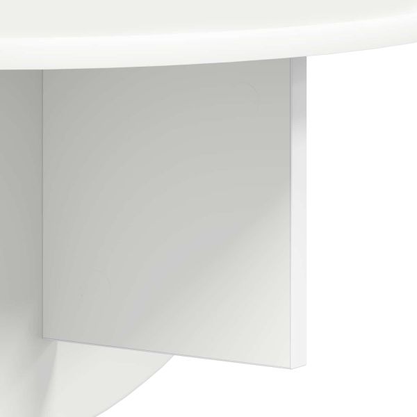 Стенен рафт 2 pcs Бяло 38 x 19 x 19 см Инженерно дърво