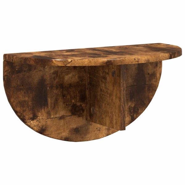 Стенен рафт 2 pcs Димян дъб 38 x 19 x 19 см Инженерно дърво