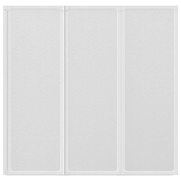 Сгъваем параван за баня с 3 панела, 117 x 120 см