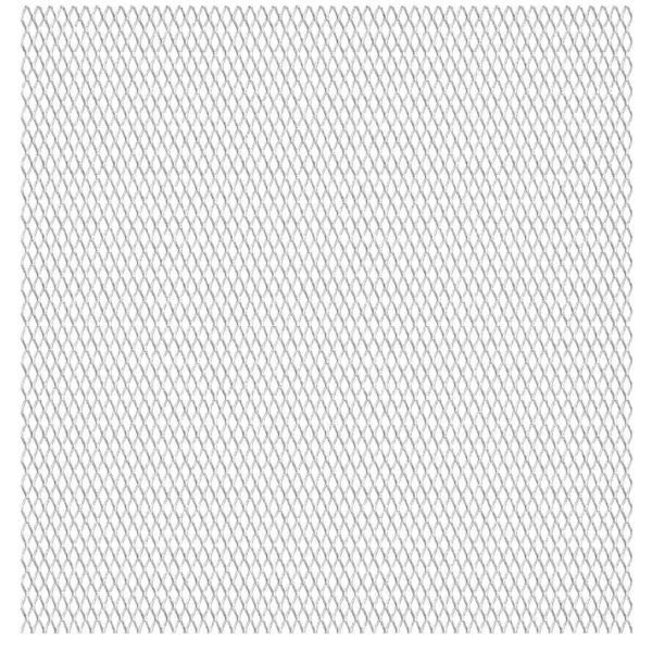 Мрежа оградна, неръждаема стомана, 50x50 см, 20x10x2 мм