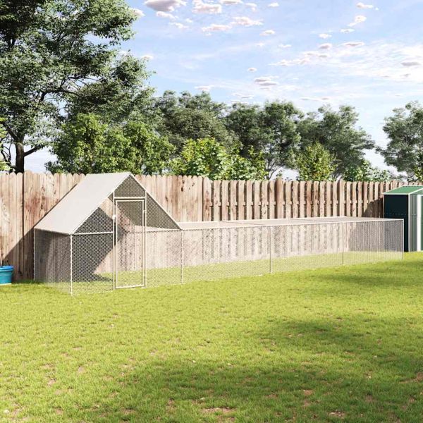 Птичарник, 8x2x2 м, поцинкована стомана