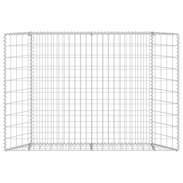 Габион повдигната леха трапец поцинкована стомана 150x20x100 см