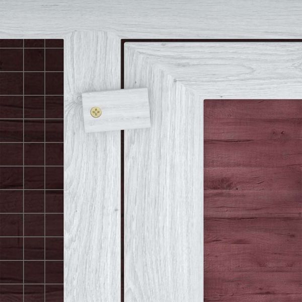 Клетка за зайци на две нива, кафява, дърво