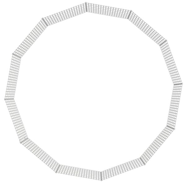 Ограждение за свободно отглеждане на животни 12-панела 54x60 см