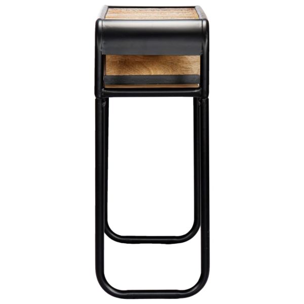 Конзолна маса, 118x30x75 cм, регенерирано дърво масив