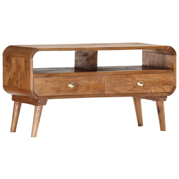 ТВ шкаф, 90x35x47 см, мангово дърво масив