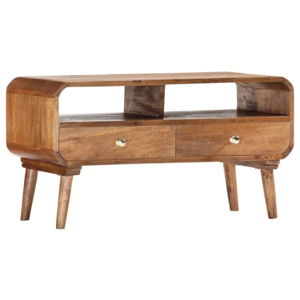 ТВ шкаф, 90x35x47 см, мангово дърво масив