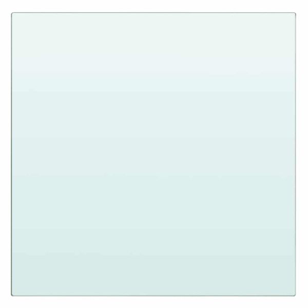 Рафтове, 2 бр, панели прозрачно стъкло, 30x30 см