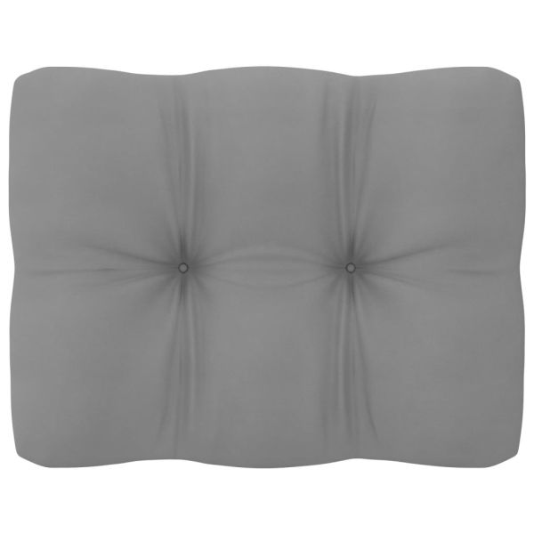 Градински лаундж комплект, 6 части, с възглавници, бор масив