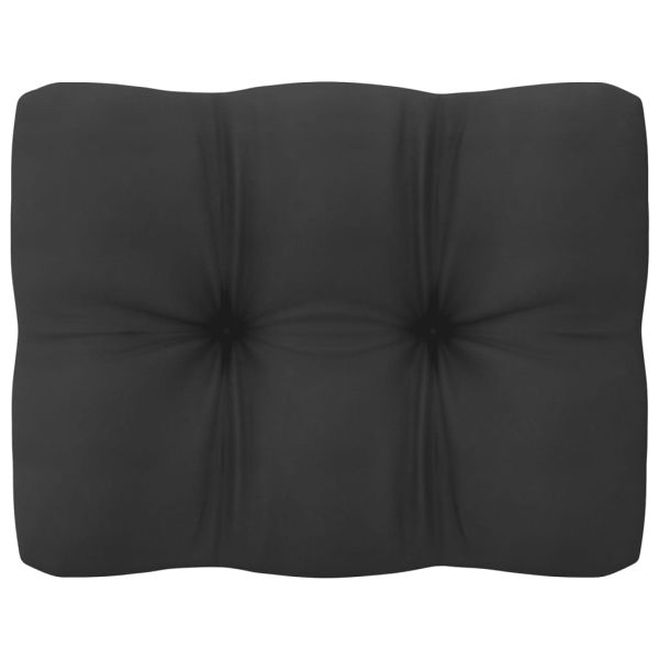 Градински лаундж комплект, 8 части, с възглавници, масив бор