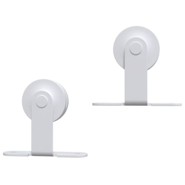 Плъзгаща врата с монтажни части, 90x210 см, борово дърво масив