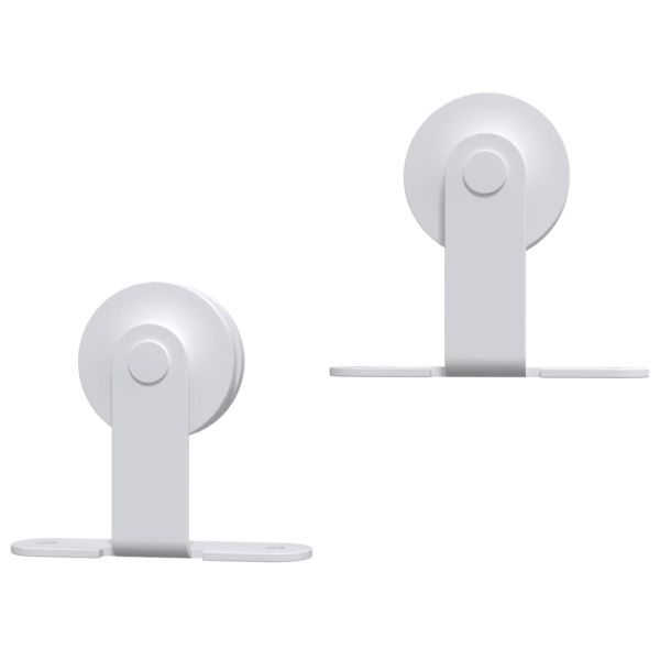 Плъзгаща врата с монтажни части, 80x210 см, борово дърво масив