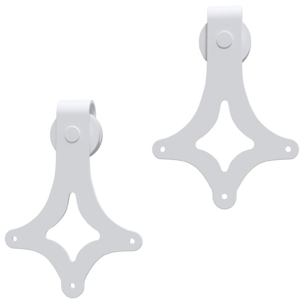 Плъзгаща врата с монтажни части, 95x210 см, борово дърво масив