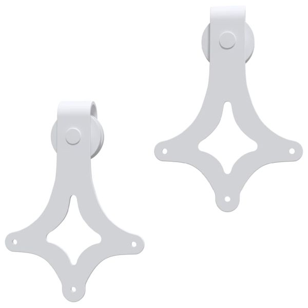 Плъзгаща врата с монтажни части, 95x210 см, борово дърво масив