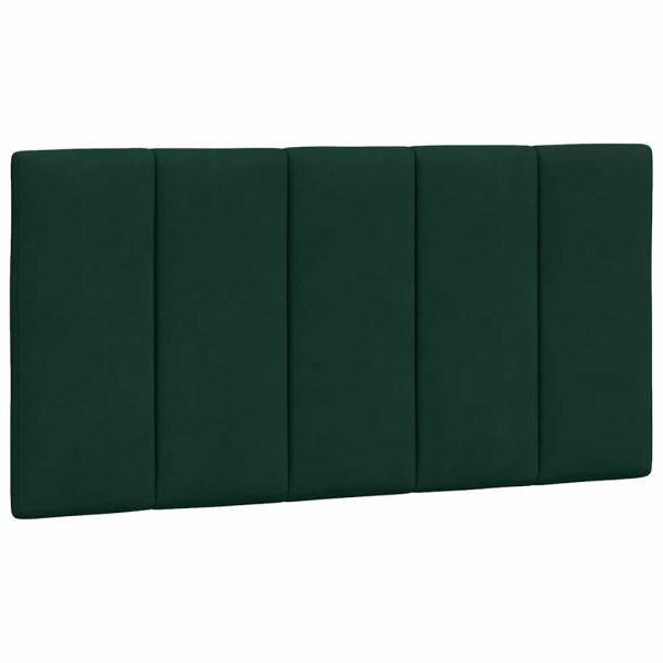 Рамка за легло без матрак Hanko, тъмнозелена, 100x200 см, кадифе