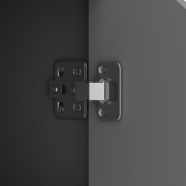 Сайдборд, сив, 60x30x72 см, инженерно дърво