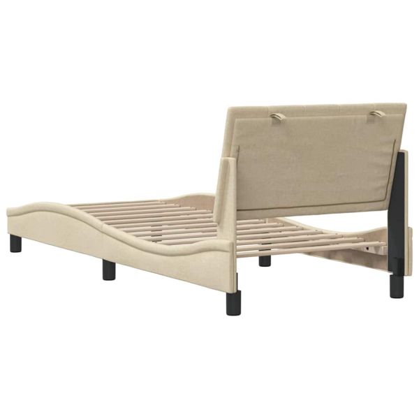 Рамка за легло без матрак Hanko, kремав, 80x200 см, плат