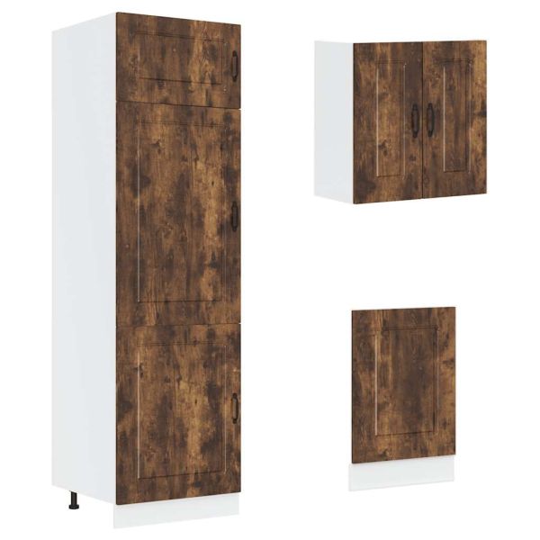 Комплект кухненски шкафове от 8 части Kalmar, инженерно дърво