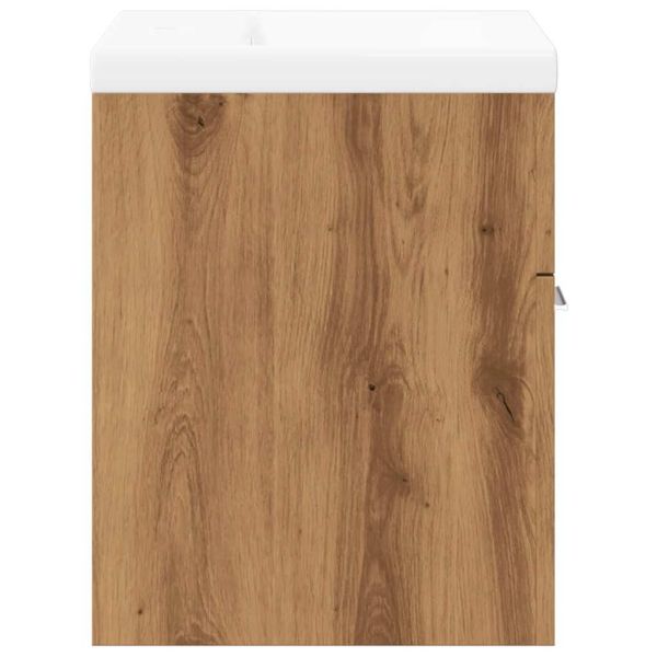 Комплект мебели за баня от 2 части Дъб артизан инженерно дърво
