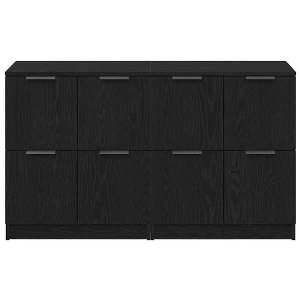 Страничен шкаф Черен дъб 180 x 30 x 70 см Инженерно дърво