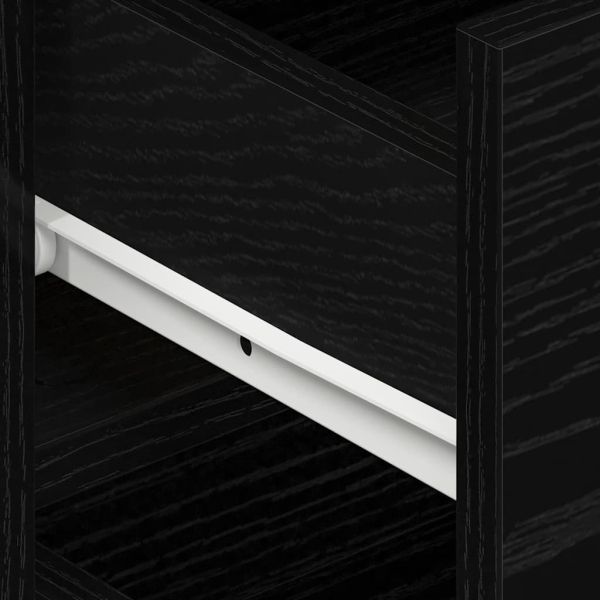 Служебен шкаф Черен дъб 120 x 36 x 69 см Инженерно дърво
