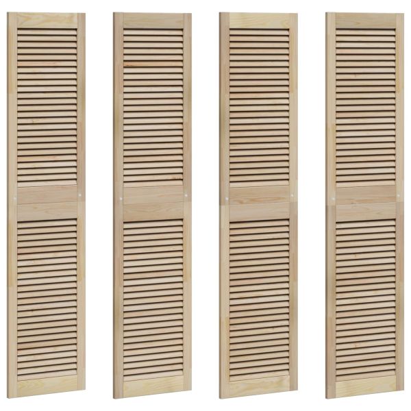 Врата за шкаф с врата 4 pcs Естествен 140.5 x 2.1 x 49.5 см