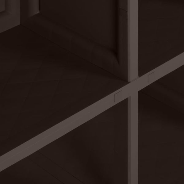 Пластмасов шкаф, 79x43x125 см, дървен дизайн, кафяв