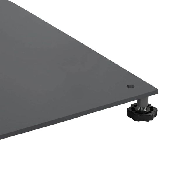 Основа за чадър Тъмносив 100 x 100 x 4 см Стомана